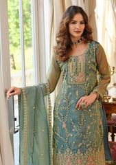 Premium Festive Organza Suit Set Sophisticated Traditional Wear with Embellished Border