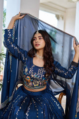 Embroidered Festival Wear Lehenga Choli With Dupatta