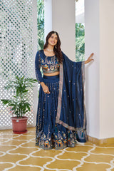 Embroidered Festival Wear Lehenga Choli With Dupatta