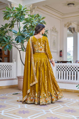Embroidered Festival Wear Lehenga Choli With Dupatta