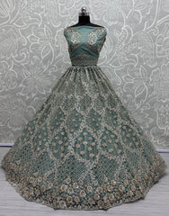 Heavy Embroidered Bridal Lehenga Choli with Sequins & Stone Work
