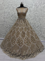 Heavy Embroidered Bridal Lehenga Choli with Sequins & Stone Work
