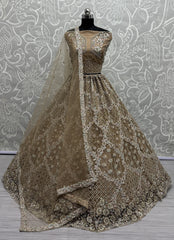 Heavy Embroidered Bridal Lehenga Choli with Sequins & Stone Work