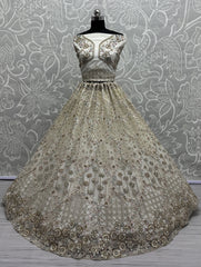 Heavy Embroidered Bridal Lehenga Choli with Sequins & Stone Work