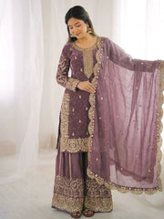 Sophisticated Embellished Sharara Suit Traditional Craftsmanship for Special Occasions
