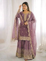 Sophisticated Embellished Sharara Suit Traditional Craftsmanship for Special Occasions