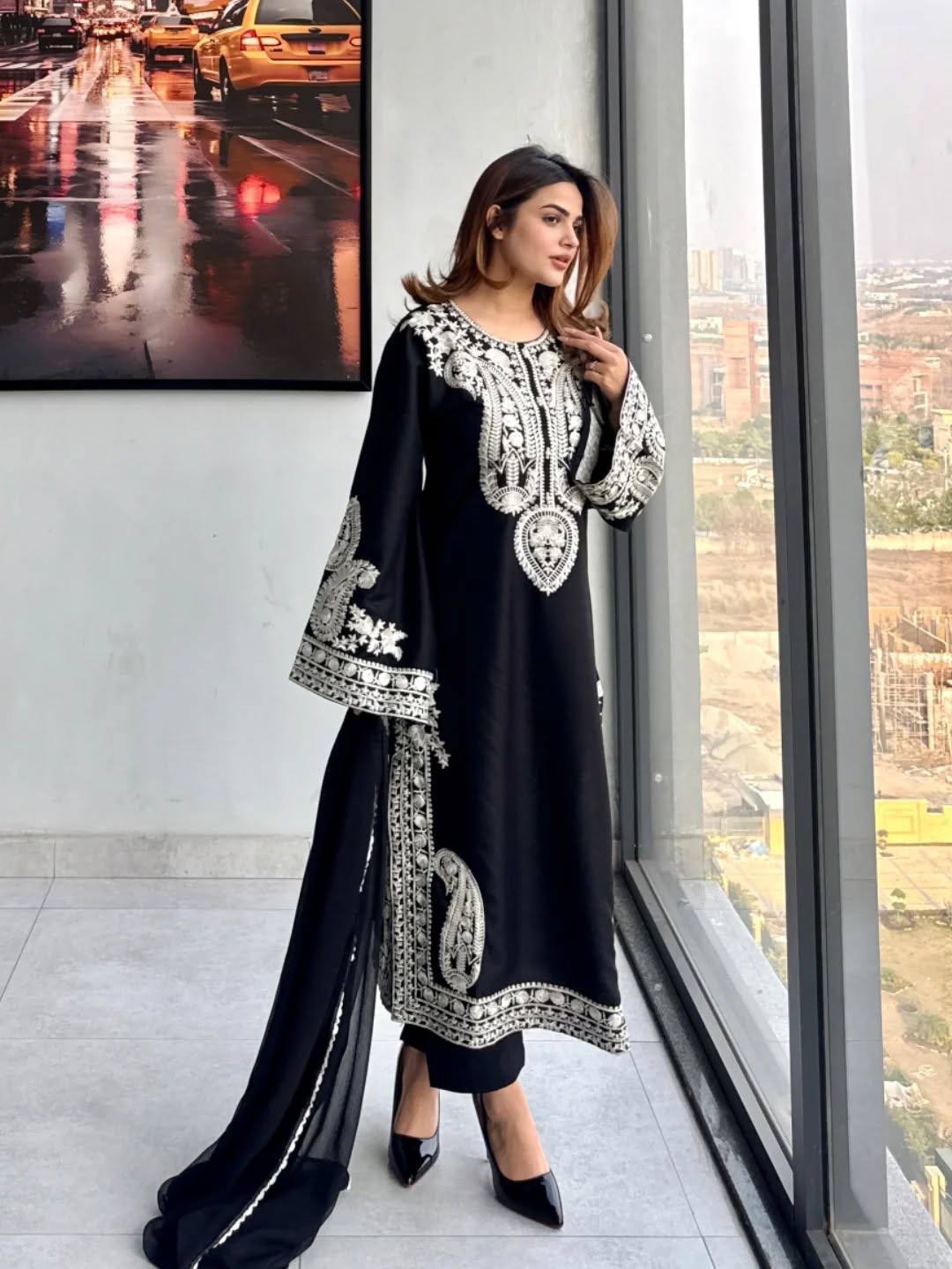 Designer Embroidered Kurta Set with Dupatta Premium Ethnic Wear for Women