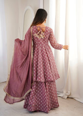 Contemporary Peplum Sharara Set Stylish Festive Wear with Intricate Details