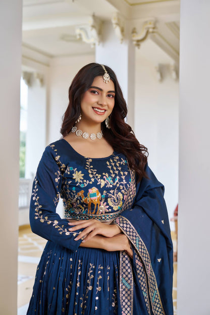 Embroidered Festival Wear Lehenga Choli With Dupatta