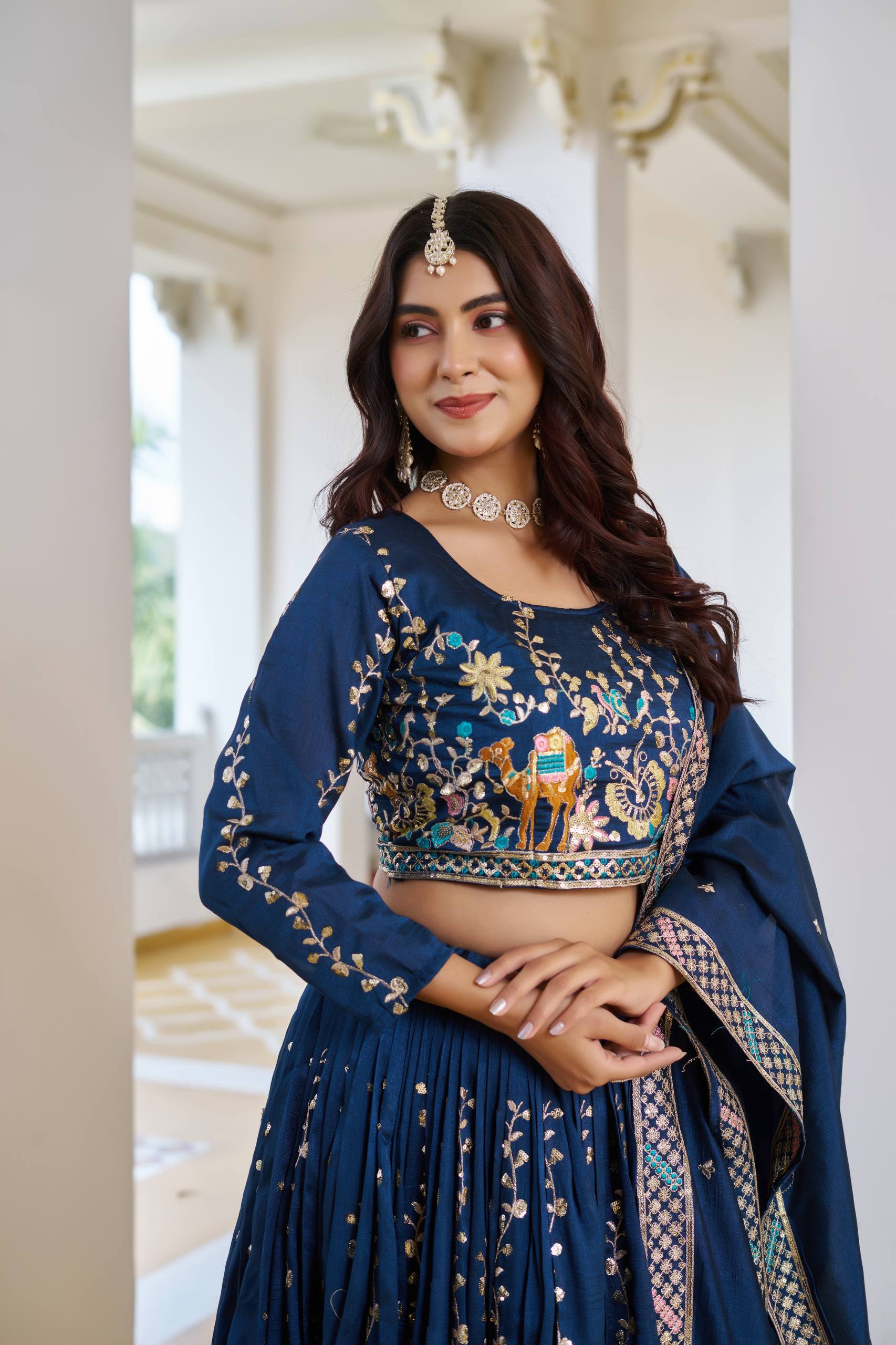 Embroidered Festival Wear Lehenga Choli With Dupatta