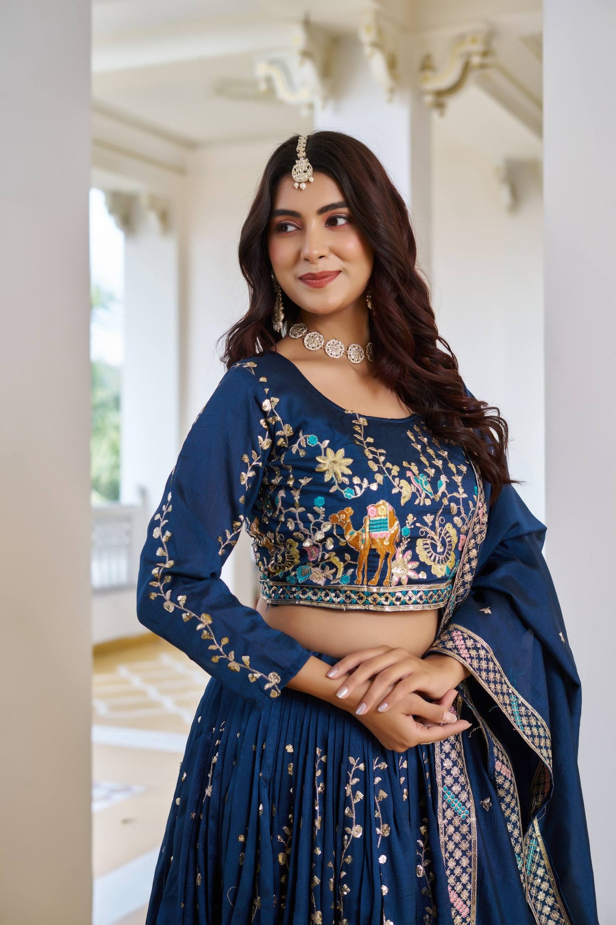 Embroidered Festival Wear Lehenga Choli With Dupatta