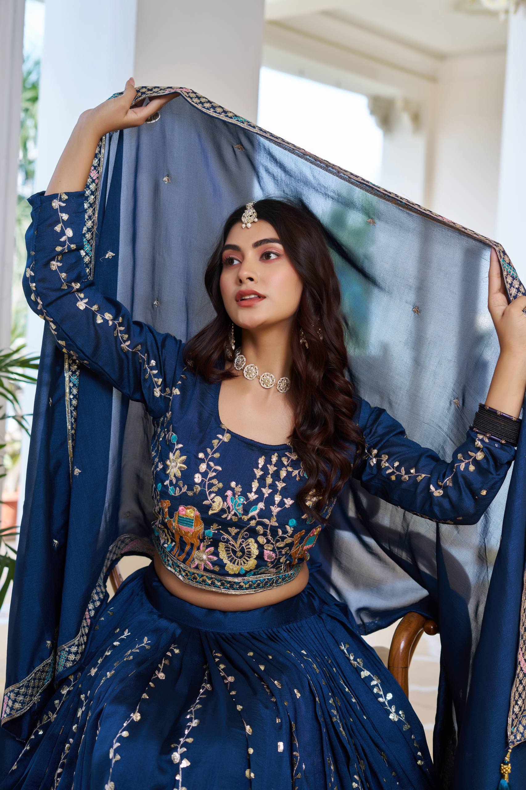 Embroidered Festival Wear Lehenga Choli With Dupatta