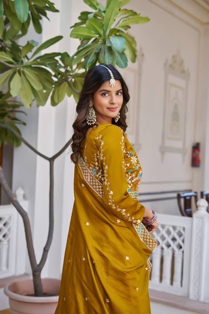 Embroidered Festival Wear Lehenga Choli With Dupatta