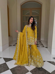 Exclusive Ethnic Sharara Set for Wedding & Festive Occasions Fully Stitched Designer Party Wear Outfit