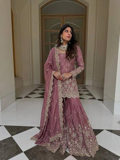 Exclusive Ethnic Sharara Set for Wedding & Festive Occasions Fully Stitched Designer Party Wear Outfit