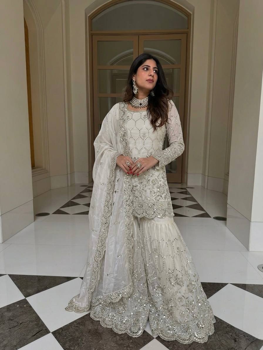 Exclusive Ethnic Sharara Set for Wedding & Festive Occasions Fully Stitched Designer Party Wear Outfit
