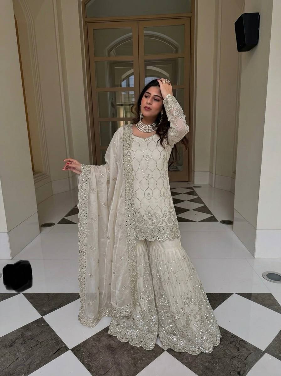 Exclusive Ethnic Sharara Set for Wedding & Festive Occasions Fully Stitched Designer Party Wear Outfit
