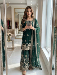 Sophisticated Traditional Sharara Set Hand-Embellished Festive Ensemble