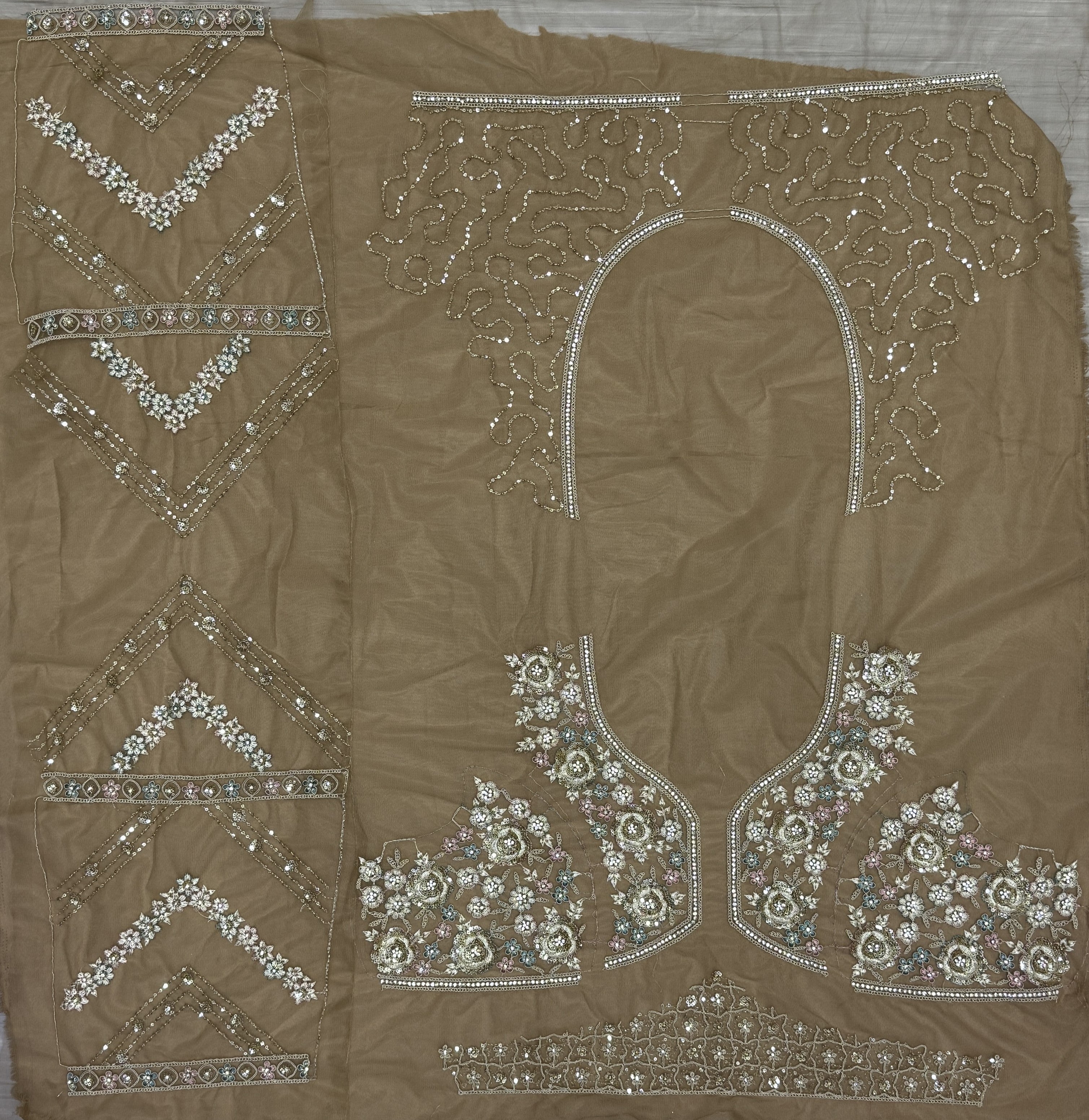 Heavy Embroidered Bridal Lehenga Choli with Sequins & Stone Work
