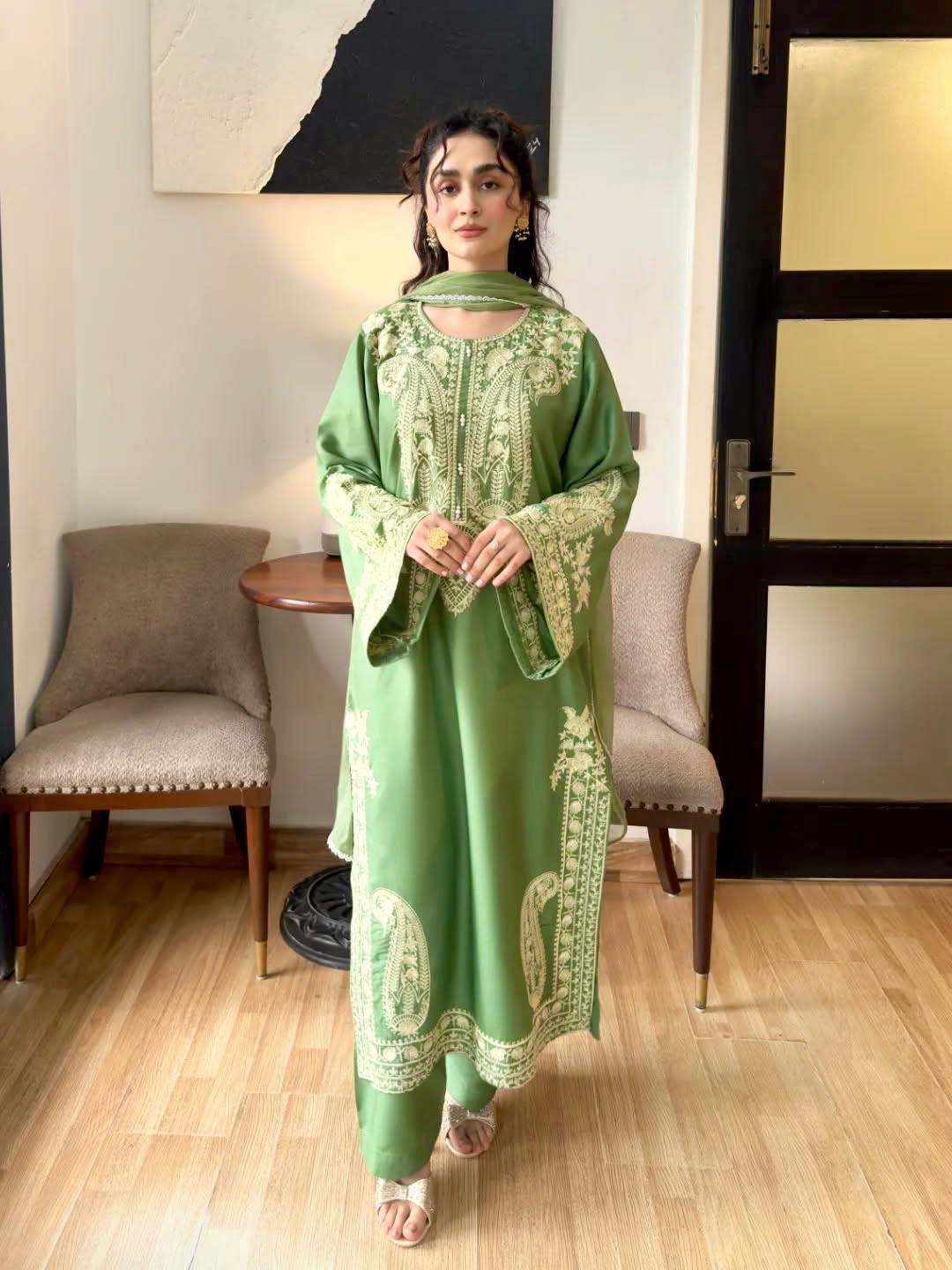 Designer Embroidered Kurta Set with Dupatta Premium Ethnic Wear for Women