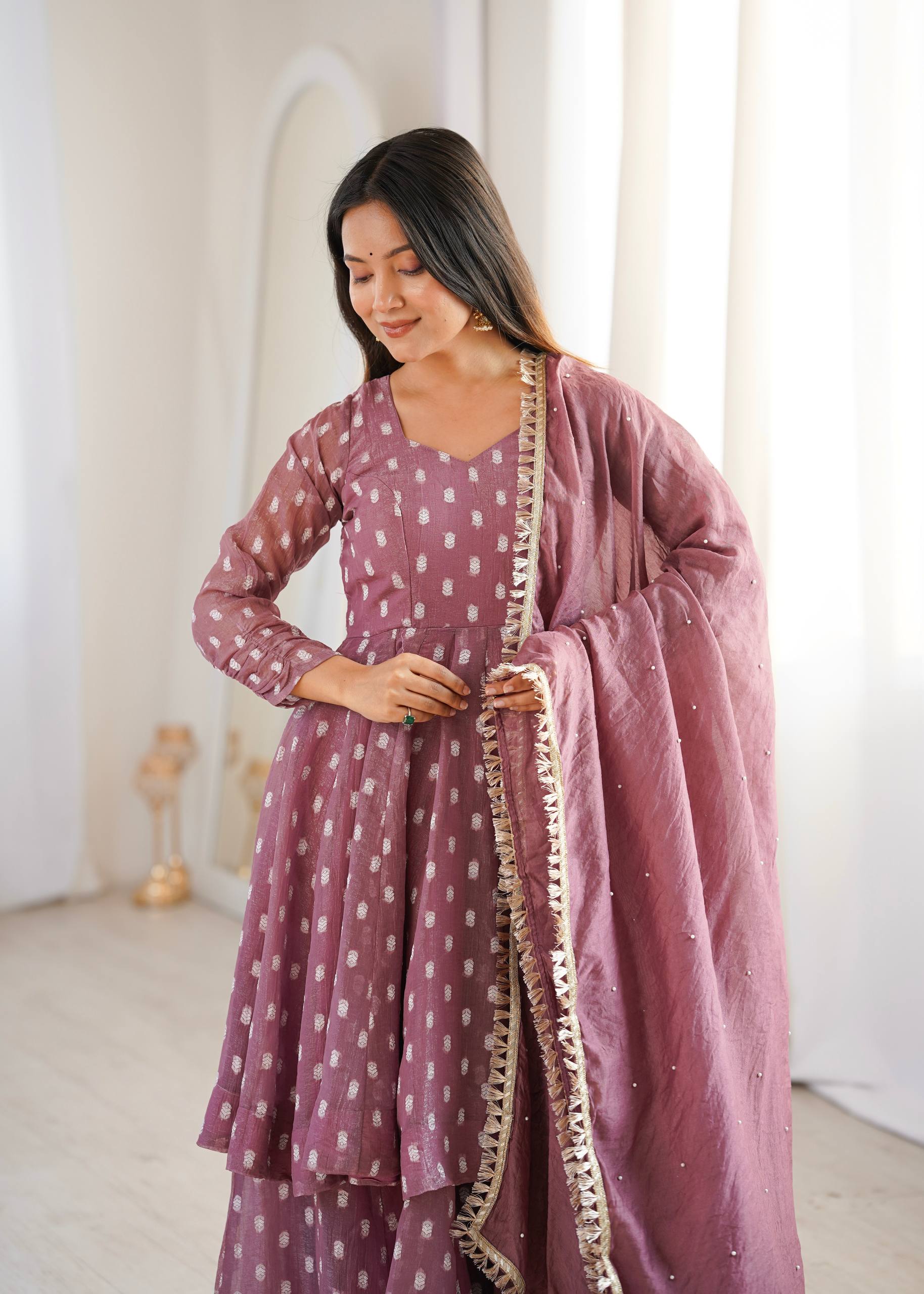 Contemporary Peplum Sharara Set Stylish Festive Wear with Intricate Details