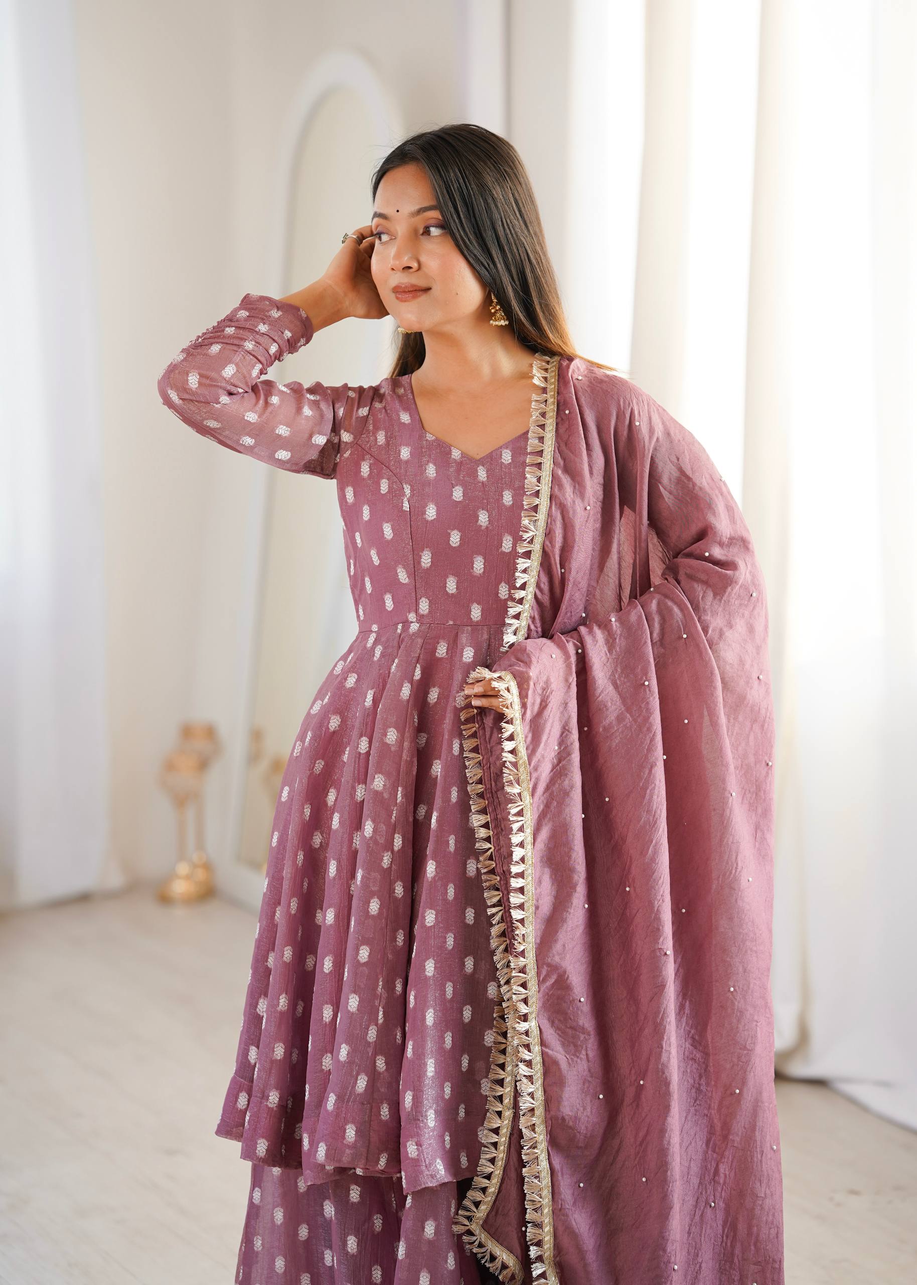 Contemporary Peplum Sharara Set Stylish Festive Wear with Intricate Details