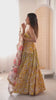Designer Floral Anarkali with Matching Pant And Scalloped Dupatta Set