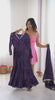 Sophisticated Traditional Anarkali Ensemble Striped Festive Wear for Women