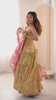 Designer Floral Anarkali with Matching Pant And Scalloped Dupatta Set